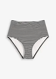 Slip per bikini a vita alta con sgambatura classica, bonprix