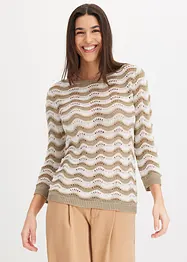 Maglione traforato, bonprix