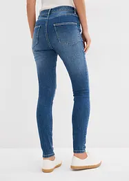 Jeans skinny elasticizzati cropped, a vita media, bonprix