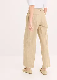 Pantaloni con pinces in misto lino, bonprix