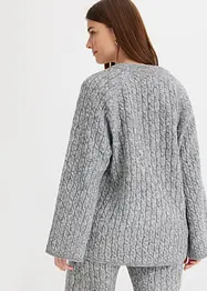 Maglione oversize con lavorazione a trecce, bonprix