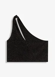 Top monospalla con motivo twist, bonprix