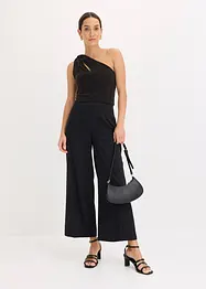 Top monospalla con motivo twist, bonprix