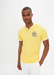 Maglia serafino a maniche corte in puro cotone biologico (pacco da 2), bonprix