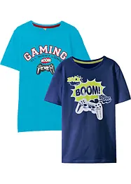 T-shirt in puro cotone biologico (pacco da 2), bonprix