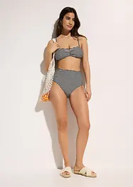 Slip per bikini a vita alta con sgambatura classica, bonprix