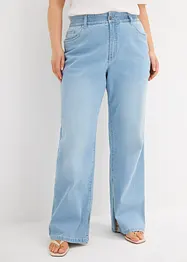 Jeans straight con spacco, vita alta, bonprix