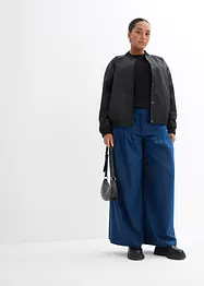 Pantaloni con pinces a vita alta in misto viscosa, bonprix