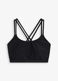 Reggiseno bustier per bikini con spalline incrociate, bonprix
