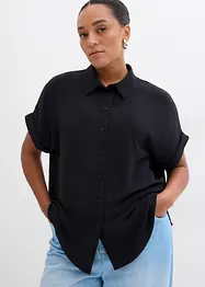 Blusa oversize in crêpe strutturato, bonprix