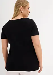Maglia serafino in puro cotone biologico, bonprix