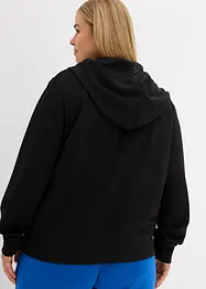 Felpa con zip a maniche lunghe, bonprix