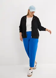 Felpa con zip a maniche lunghe, bonprix