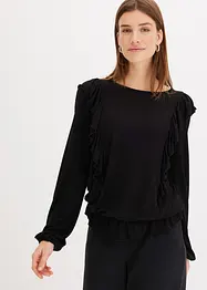 Maglia con volant, bonprix