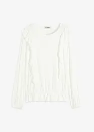 Maglia con volant, bonprix