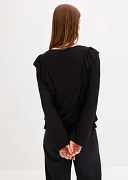 Maglia con volant, bonprix