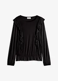 Maglia con volant, bonprix