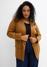 Blazer ampio in misto lino e viscosa, bonprix