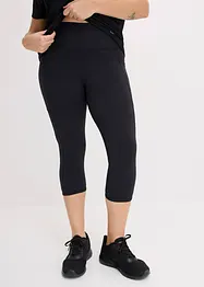 Leggings sportivi comfort, lunghezza Capri, ad asciugatura rapida, con tasca per cellulare, bonprix