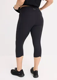 Leggings sportivi comfort, lunghezza Capri, ad asciugatura rapida, con tasca per cellulare, bonprix