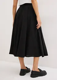 Gonna midi con cinta comoda, bonprix