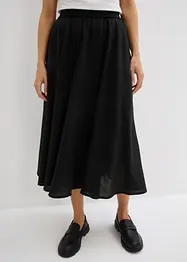 Gonna midi con cinta comoda, bonprix
