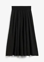 Gonna midi con cinta comoda, bonprix