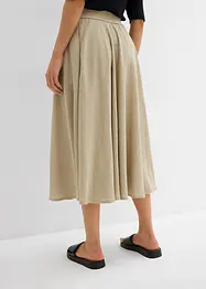 Gonna midi con cinta comoda, bonprix