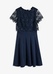 Abito midi con pizzo, bonprix