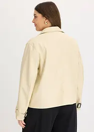 Trench corto in similpelle, bonprix