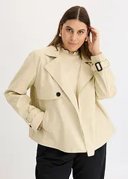 Trench corto in similpelle, bonprix