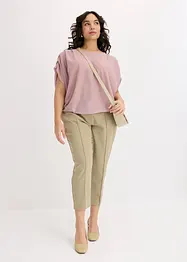 Maglia in Lurex con drappeggio, bonprix