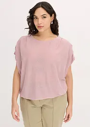 Maglia in Lurex con drappeggio, bonprix