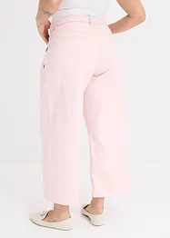 Pantaloni culotte elasticizzati in twill con cintura, bonprix