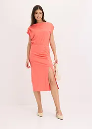 Abito di jersey asimmetrico con arricciatura, bonprix