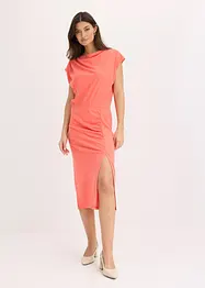 Abito di jersey asimmetrico con arricciatura, bonprix