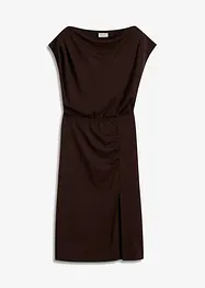 Abito di jersey asimmetrico con arricciatura, bonprix