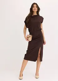 Abito di jersey asimmetrico con arricciatura, bonprix
