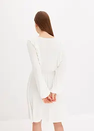 Abito di jersey con volant, bonprix
