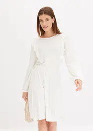 Abito di jersey con volant, bonprix