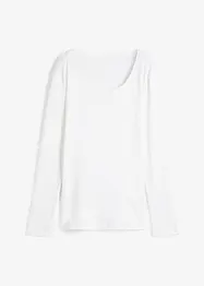 Maglia a maniche lunghe con scollo rotondo in puro cotone biologico, bonprix