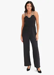 Tuta di jersey con strass, bonprix