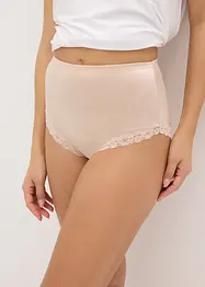 Culotte a vita alta lucida con effetto modellante medio, bonprix