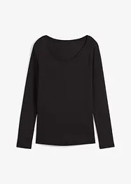 Maglia a maniche lunghe in puro cotone biologico, bonprix