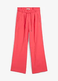 Pantaloni paper bag in misto lino leggero, bonprix