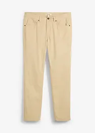 Pantaloni regular fit in twill di puro cotone, straight, bonprix