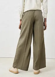 Pantaloni con pinces in puro lino, bonprix