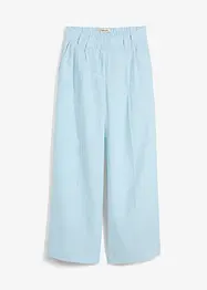 Pantaloni con pinces in puro lino, bonprix