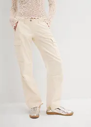 Pantaloni cargo in puro cotone, bonprix