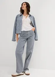 Blusa arricciata con cuciture elasticizzate, bonprix